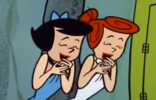 Betty Rubble Wilma Flintstone GIF