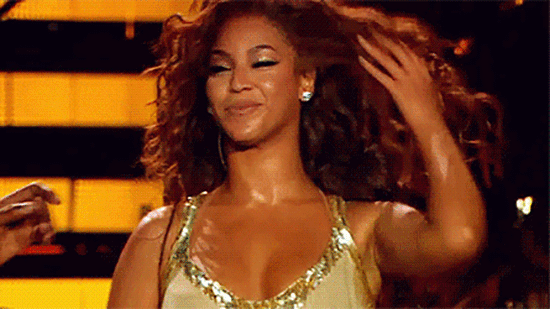 Beyonce GIF. This 550 x 309 animated GIF is part of our beyonce hair flip collection. View the original animation, share it, or browse related GIFs.