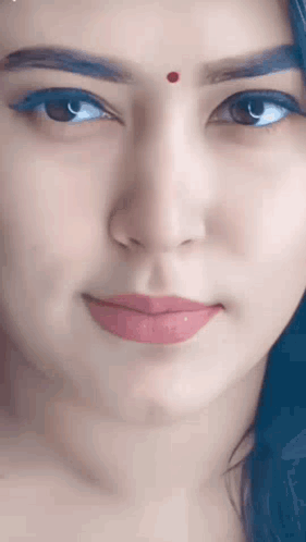Bhabhi Smiling Face GIF