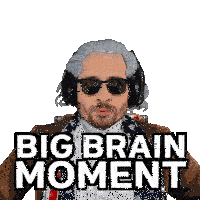 Big Brain Big Brain Time Sticker