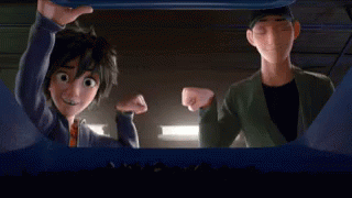Big Hero6 Hiro GIF. This 320 x 180 animated GIF is part of our big hero 6 fist bump collection. View the original animation, share it, or browse related GIFs.