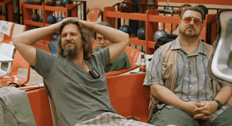 Big Lebowski GIF. This 480 x 260 animated GIF is part of our thats just like your opinion man collection. Related themes include bowling, jesus, that…