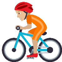 Biking Joypixels Sticker