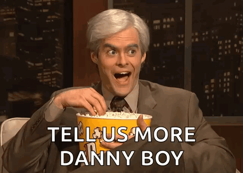 Bill Hader Eating Popcorn GIF