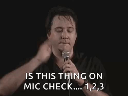 Bill Hicks Mic Tap GIF
