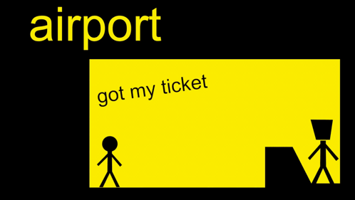 Bill Wurtz Airport GIF
