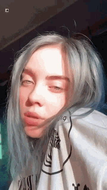 Billie Eilish Tongue Out GIF