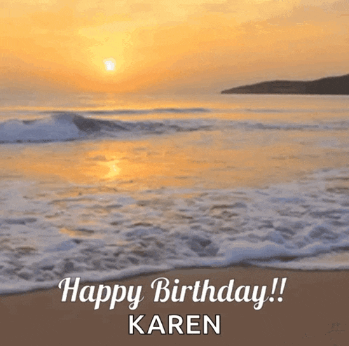 Birthday Beach GIF