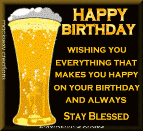 Birthday Beer Birthday Cheers GIF. This 498 x 458 animated GIF is part of our over the hill birthday collection. Created by lcbt. View the original…