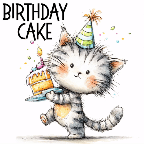 Birthday Cake Celebration GIF