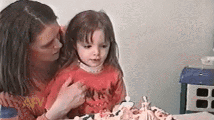 Birthday Cake Siblings GIF