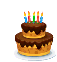 Birthday Cake Sticker