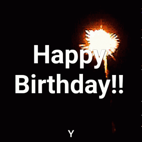 Birthday Fireworks GIF