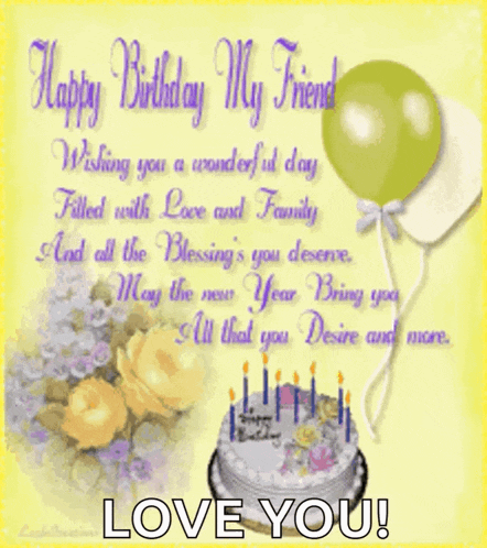 Birthday Friend GIF