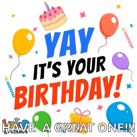 Birthday Wishes For Friend Yay GIF