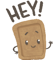 Biscuit Waves And Says "Hey!" Sticker