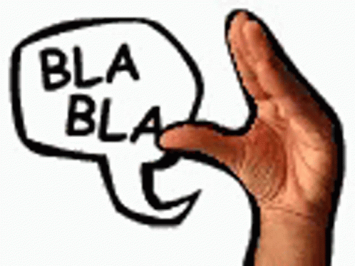 Bla Bla Bla Talk To The Hand GIF