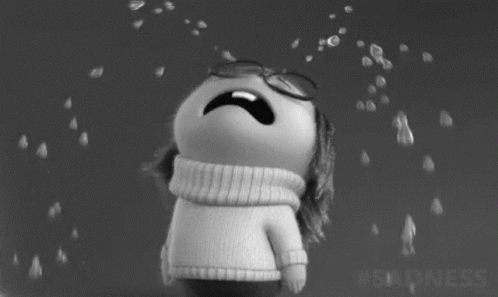 Black And White Crying GIF