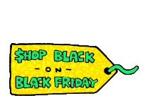 Black Businesses Matter Black Friday Shopping Sticker