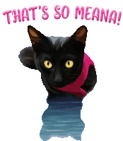 Black Cat Black Cat Cute Sticker