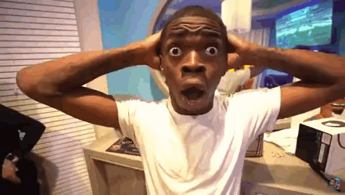 Black Guy Black Shocked GIF