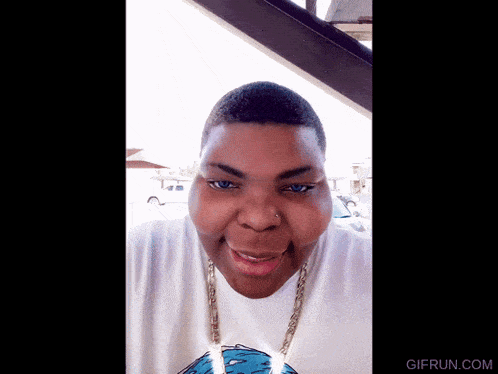 Black Guy Staring GIF