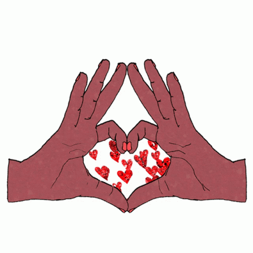 Black Hand Hands Heart GIF