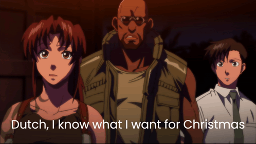 Black Lagoon Christmas GIF