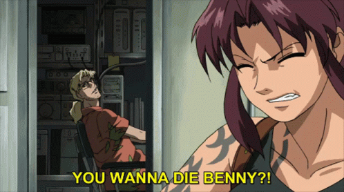 Black Lagoon You Wanna Die GIF