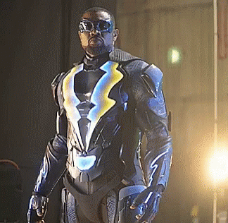 Black Lightning Superhero GIF