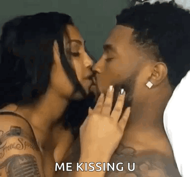 Black Love GIF. This 384 x 358 animated GIF is part of our tongue kissing collection. Related themes include black, couple, love. Created by Tiffany198…