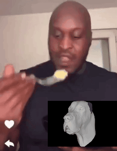 Black Man Eating GIF