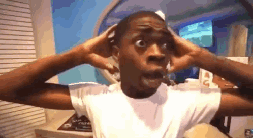 Black Man Wild Reaction GIF