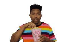 Black Prez Popcorn Sticker