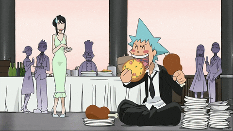 Black Star Eating GIF