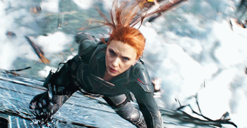 Black Widow Waiting GIF