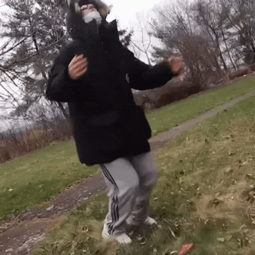 Bladee Falls To Knees GIF