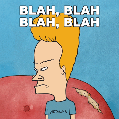 Blah Blah Blah Blah Beavis GIF