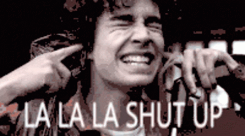 Blah Shhh GIF