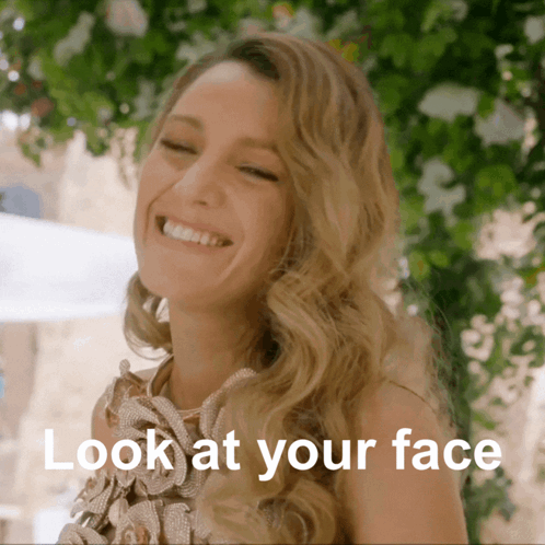 Blake Lively Laugh In Your Face GIF. This 498 x 498 animated GIF is part of our lol face collection. Related themes include comedy, funny, giggle. Created…