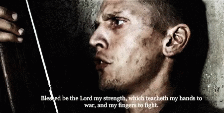 Blessed Be The Lord My Strength GIF. This 450 x 228 animated GIF is part of our saving private ryan collection. Created by Spiderbat36. View the original…