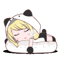 Blonde Big Eyes Sticker