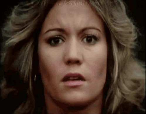 Blonde Woman Falls Blake'S 7 GIF