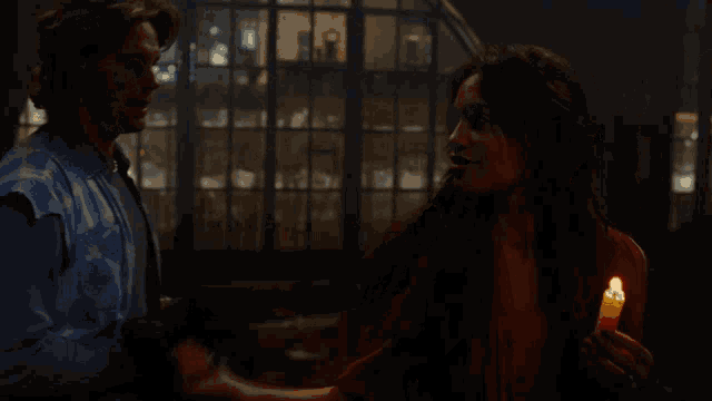 Blowing Candle Adam Pascal GIF