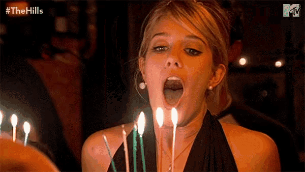 Blowing Of Candles Candle Blowing GIF