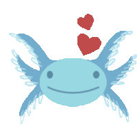 Blubalotl Love Sticker