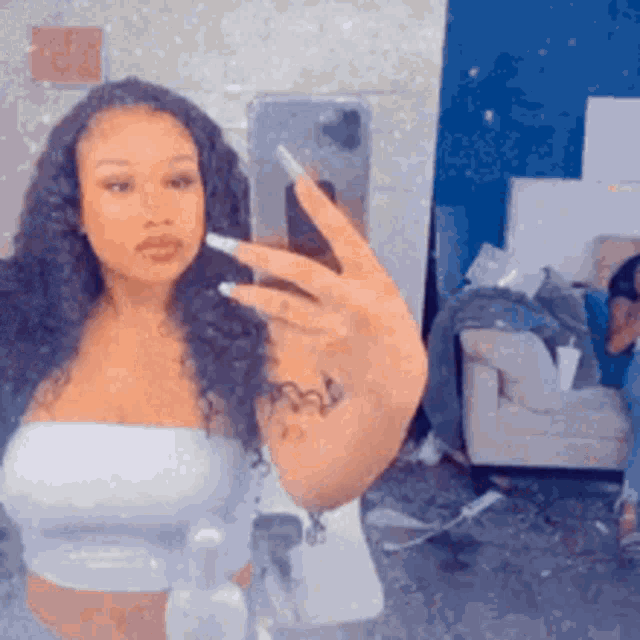Blue Baddie GIF