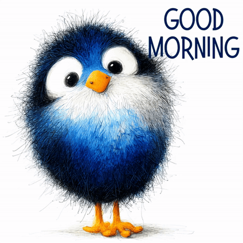 Blue Bird Good Morning GIF