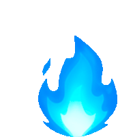 Blue Blueflame Sticker