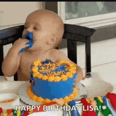 Blue Eat GIF
